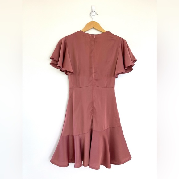 SHOWPO Thin Ice Sateen Satin Wrap Dress - Picture 11 of 12